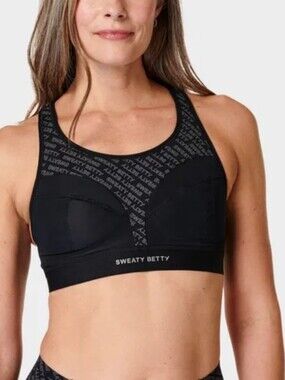 Sweaty Betty Power Pro Running Sports Bra black 34B